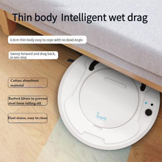 3 In 1 Automatic Intelligent Anti Collision Rechargeable Robotic Vacuum Cleaner With Strong Suction